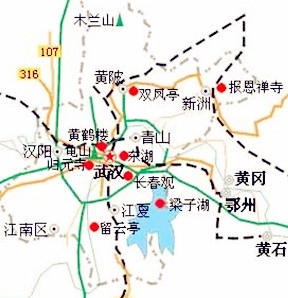 武汉周边地图